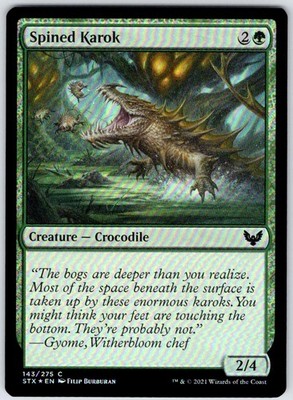 Spined Karok 143 Common Strixhaven: School of Mages MTG Foil NM