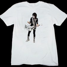 Hot ACE FREHLEY Live In Tour Heavy Cotton White T Shirt S-5XL