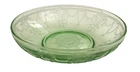 Uranium Green Depression Cameo/Ballerina Berry Bowl Large 8.50”