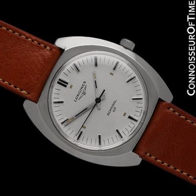 1972 LONGINES ADMIRAL HF Munich Olympic Edition Vintage SS Watch - Original
