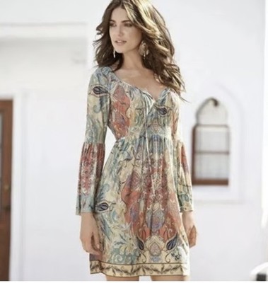 casual summer dresses size 12 Casual Dresses Summer Dresses Size 12 Boston Proper Paisley Floral Dress  Womens 12 Multicolor Boho Bell