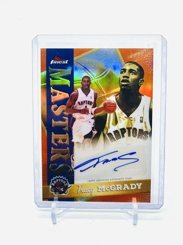 2025-26 Topps Finest - Masters Autographs Tracy McGrady Orange /25 Auto #MA-TM