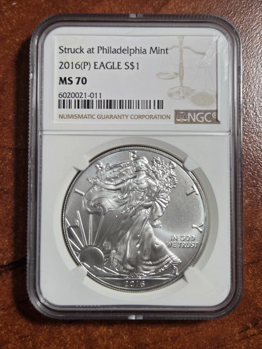 American Eagle MS 70 Graded 2016 Silver Bullion Coins for sale | eBay