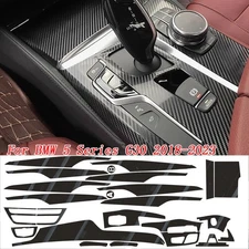 5D Carbon Fiber Interior Trim Decal Sticker For BMW 5 Series G30 2018-2022