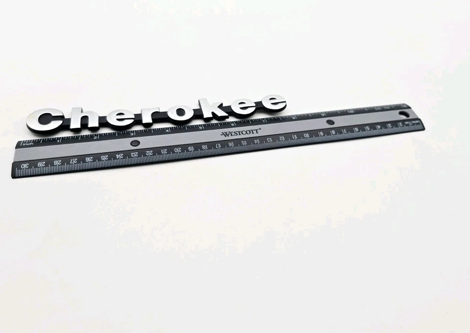 Jeep Cherokee 1990-1996 emblema cromado lateral logotipo insignia símbolo OEM Foto 2 de 3