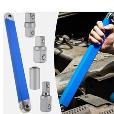 Extension Wrench Set Offset Ratchet Spanner Wrench Extender with Adapters Socket