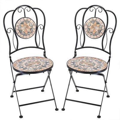 2x Mosaikstuhl Set Mosaikstühle Bistrostühle Mosaik Metall Klappstühle Malaga | eBay 2x Mosaikstuhl Set Mosaikstühle Bistrostühle Mosaik Metall Klappstühle Malaga | eBay