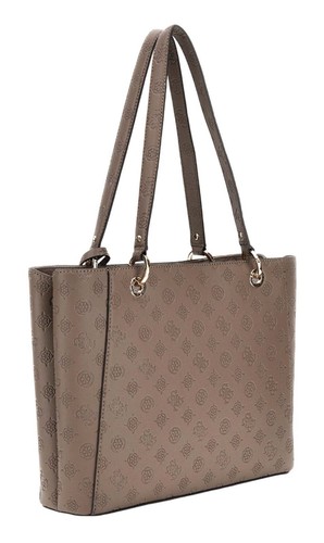 GUESS Gerty Noel Tote Schultertasche Tasche Dark Taupe taupe Neu - Bild 2 von 3