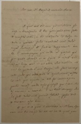 RAVIZZA CARLO WRITER MILAN 1811-1848 AUTOGRAPH LETTER OF 3 PAGES 1845