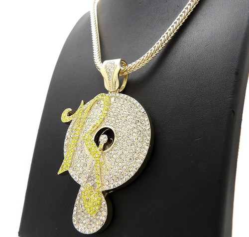 JAY-Z, KANYE " ROCAFELLA RECORDS " PENDANT & 30" 4mm FRANCO CHAIN - Picture 5 of 5
