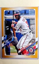2021 Topps 70 Gold 5x7 7x5 Jumbo 306 Michael Taylor /10 SSP Washington Nationals