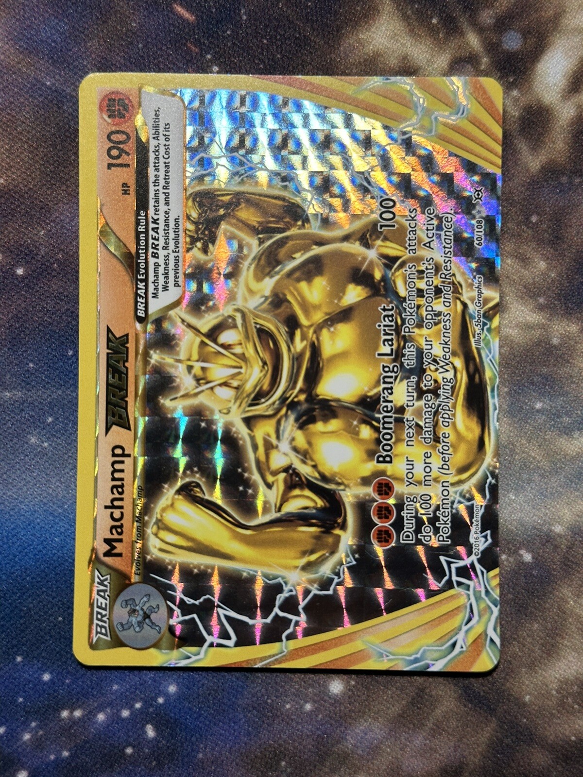 Machamp BREAK 60/108 NM LP XY Evolutions 2016 BREAK Holo Rare Pokemon Card
