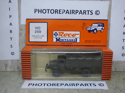 Roco Minitanks 1/87 Modern West German Man 630 L2 AE 5T 4x4 Truck Lot#7077K 