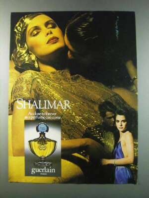 1981 Guerlain Shalimar Perfume Ad - As Close To Forever