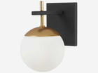 George Kovacs P1350-618 Alluria Wall Sconce Weathered Black Autumn Gold Accents