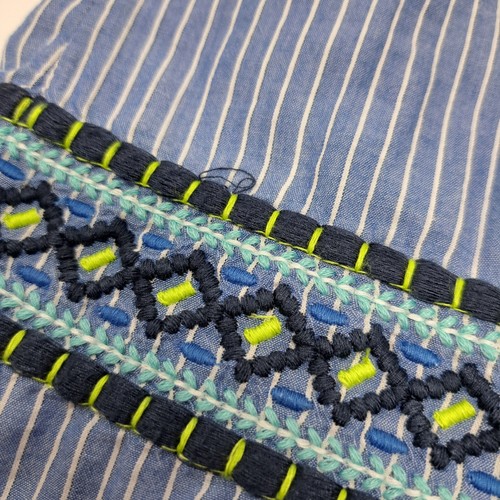 WomensXS Vineyard Vines Blue White Striped Embroidered Sleeveless Shirt Tank Top - Picture 6 of 13
