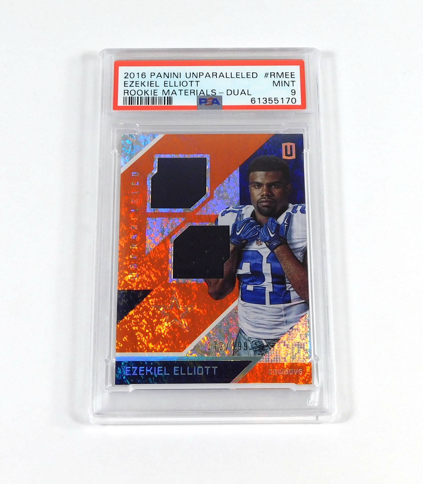 Ezekiel Elliott Panini Unparalleled Rookie Materials #RMEE Dual