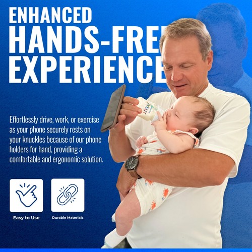 Universal Phone Grip Straps for Secure Handling | Reversible - Picture 27 of 48