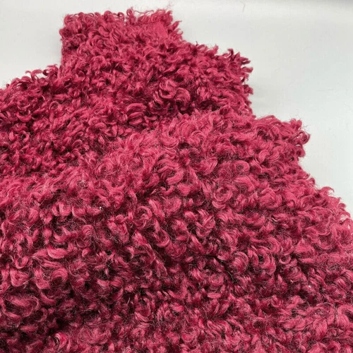 Curly Plush Faux Sherpa Fleece Fabric Furry DIY Toy Doll Material 40 45CM - Picture 7 of 28