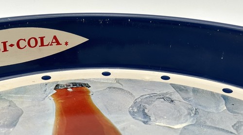 Vintage Pepsi Cola Bottle Round Metal Pub Serving Tray Spanish Maximo En Calidad - Picture 12 of 16