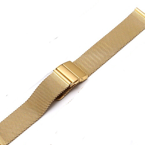Premium Butterfly Schließe Edelstahl Uhrenarmband Metall 16/18/20/22 mm Universal - Bild 10 von 11