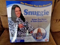 Blanket Snuggie Classic Zebra Print Black White Stripe Soft Sleeves In Box Blanket Snuggie Classic Zebra Print Black White Stripe Soft Sleeves In Box