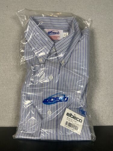 Elbeco Blue Button-Down Postal Regulation Uniform Long Sleeve Size 14-1/2 32/33