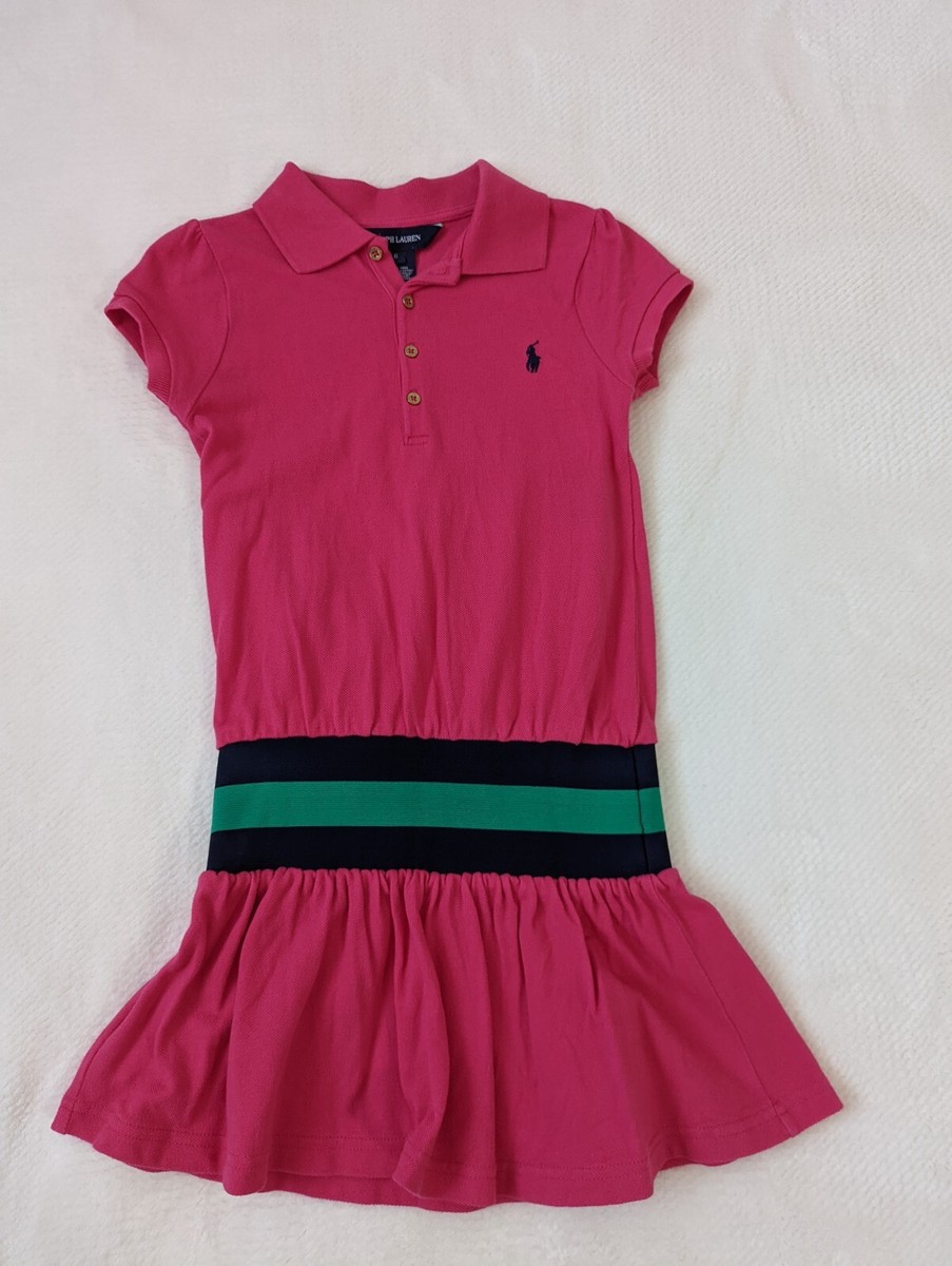 pink and green polo dress Pink Chicken Raphaela Dress main image 1