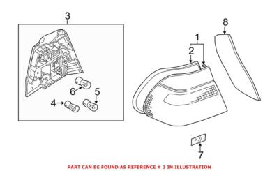 Genuine OEM Rear Driver Left Turn Signal Light Socket For BMW 325Ci 330Ci M3