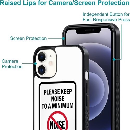 For iPhone SE XS XR Max 5 6 7 8 Plus Keep Quiet Not Noise Anti scratch Cover - Picture 18 of 25