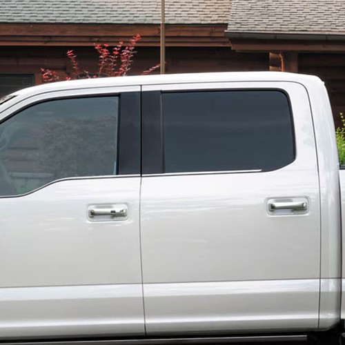 4Z Gloss Black Car Door Trim B Pillar Posts Covers For Ford F150 F-150 2015-2021 - Picture 4 of 10