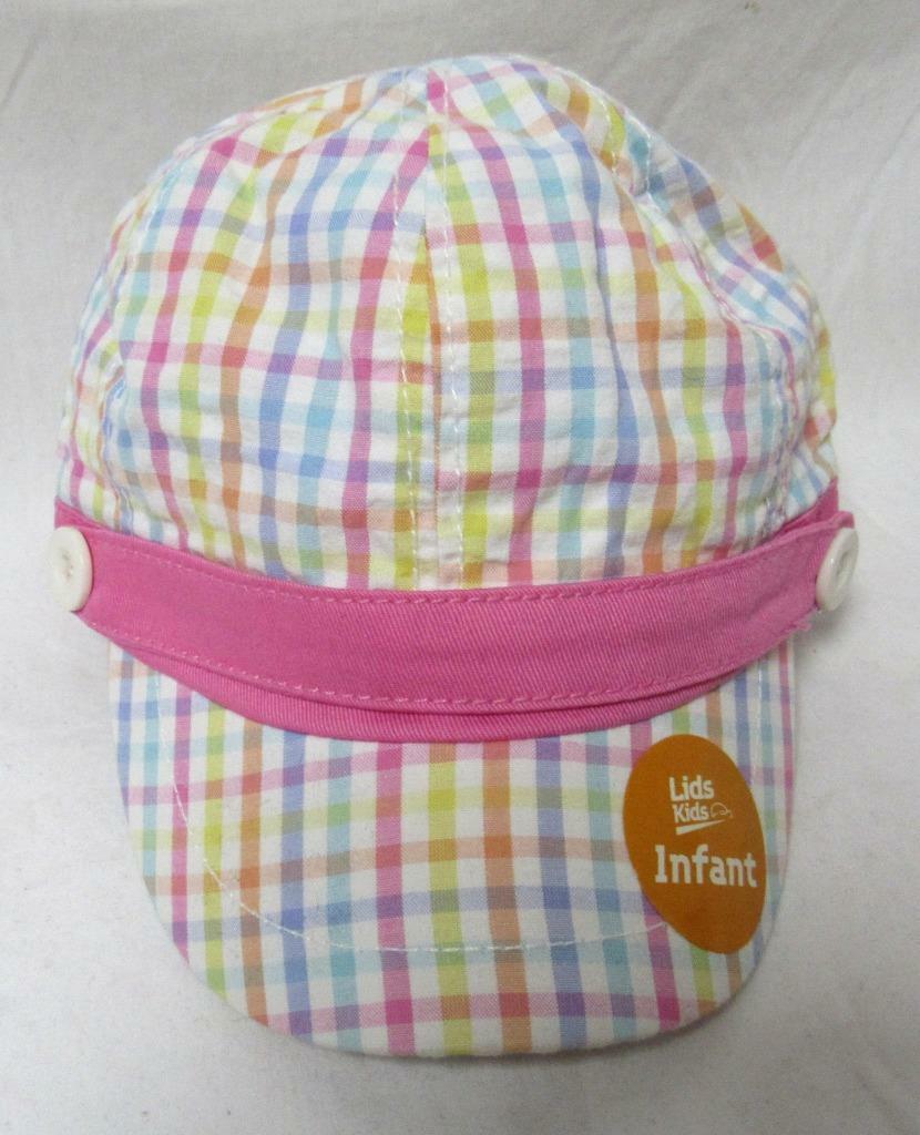 Lids Kids Infant Girls Gingham Newsboy Cap/Hat E1 267