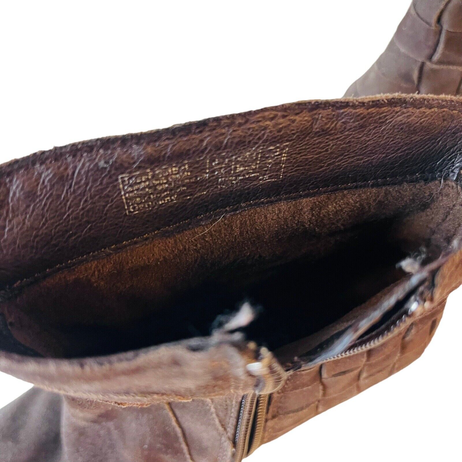 Josef Seibel Brown Suede Leather Boots Basket Wea… - image 8