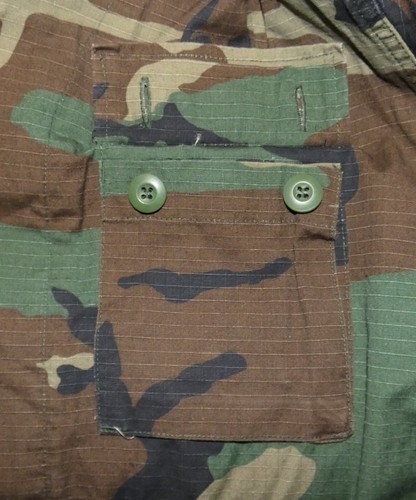 Original Chile Army 1980s m81 Woodland Camouflage BDU Shirt - Picture 6 of 6