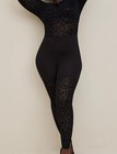 Torrid Cat Suit Full Length Long Sleeve Flocked, Black, 2X 18/20 NWT Halloween — photo 3
