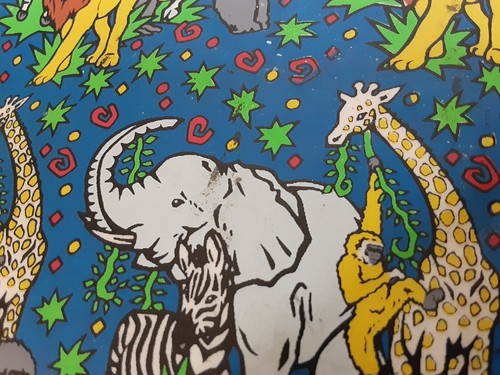 Vintage Houston Zoo Kids Wallet Animal Elephant Giraffe Zebra Lion Monkey - Picture 5 of 7
