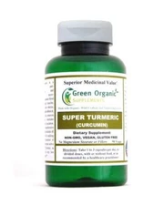 Green Organic Supplements' Super Turmeric & Curcumin, Vegan, Increase Blood Flow