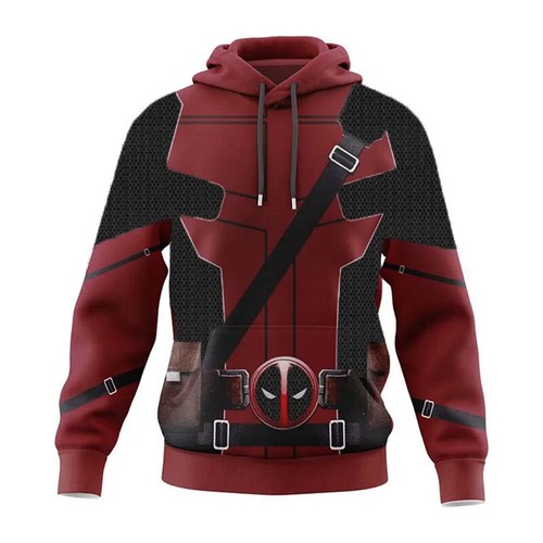Deadpool Wolverine Hoodies for Adult Superhero Cosplay Costume 3D Print - Picture 17 of 29