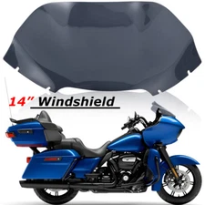 13.5" Flare Wave Windscreen Windshield for Harley Road Glide FLTRX CVO 2015-2024