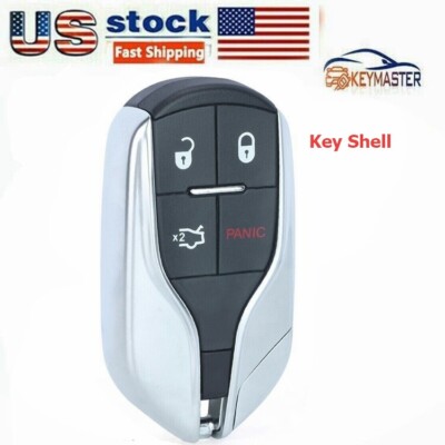 Smart Remote Key Shell Case for Maserati Ghibli Quattroporte 2014-2019 4Bt