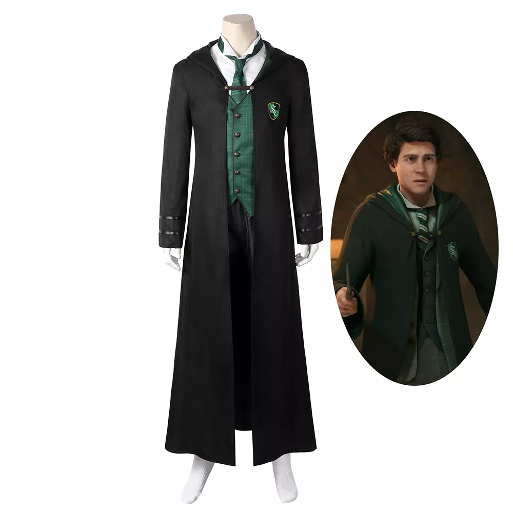 Hogwarts Legacy Male Uniform Slytherin Costume Cosplay Suit Men's Outfit