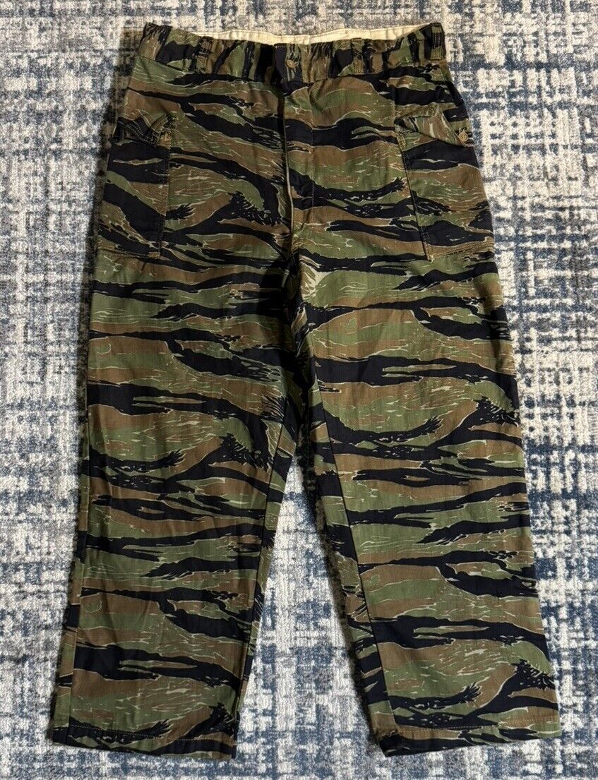 Vintage 70s Vietnam Era Tiger Stripe Camo Jungle Pants 35x28 Vintage 70s Vietnam Era Tiger Stripe Camo Jungle Pants 35x28