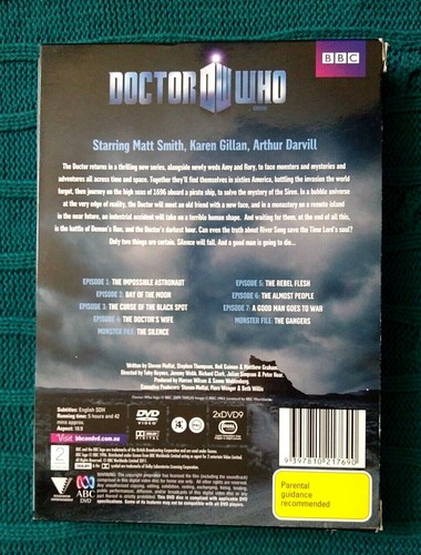 Doctor Who : Series 6 : Part 1 (DVD, 2-Disc Box Set) R-4- LIKE NEW-FREE POST - Picture 2 of 2