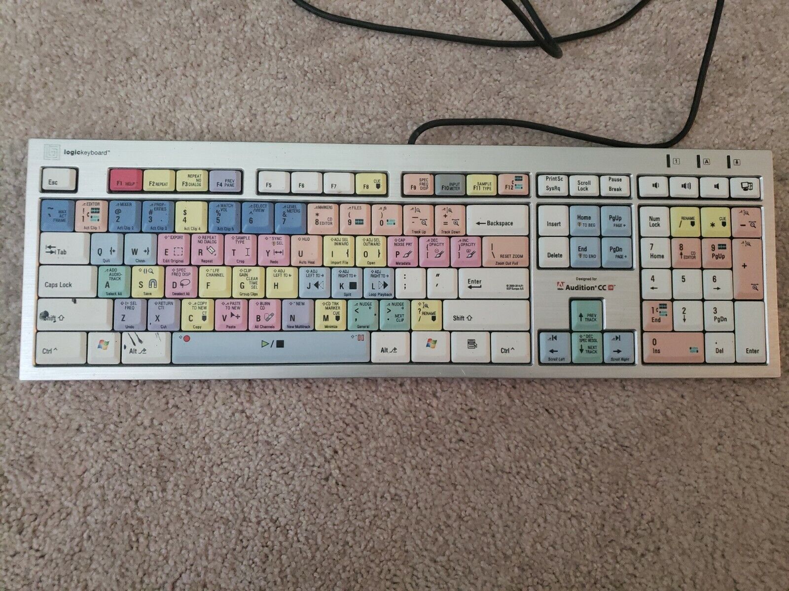 Logic Keyboard Adobe Audition Shortcut Keyboard PC