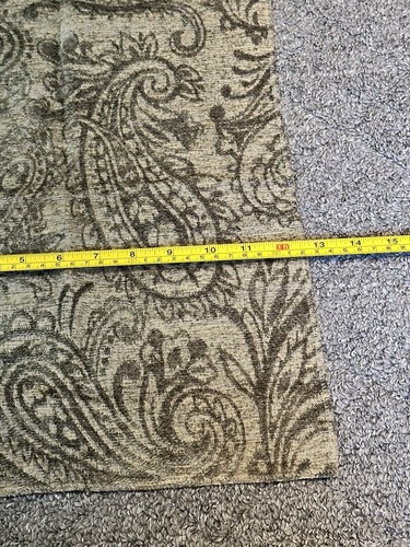 Kravet Fabric Sample 12.5” x 17” Paisley 25192-30 Chenille Green Teflon Crafts - Picture 6 of 20