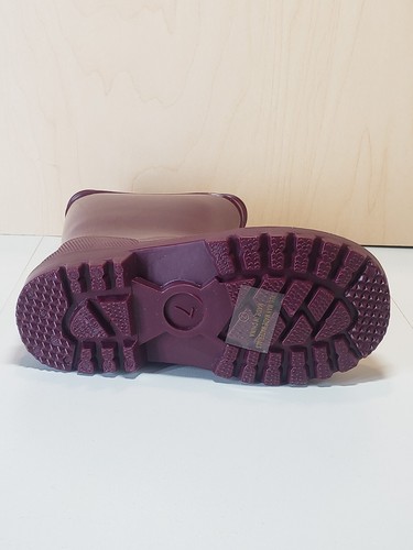 Lucky Top Toddler Waterproof Pull on Round Toe Rubber Rain Boot w/ Hoops - Picture 9 of 16