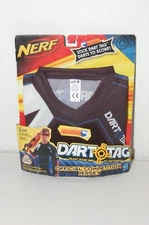 Nerf Dart Tag League Mens Jersey Shirt Size Small S/M Black Orange V-Neck