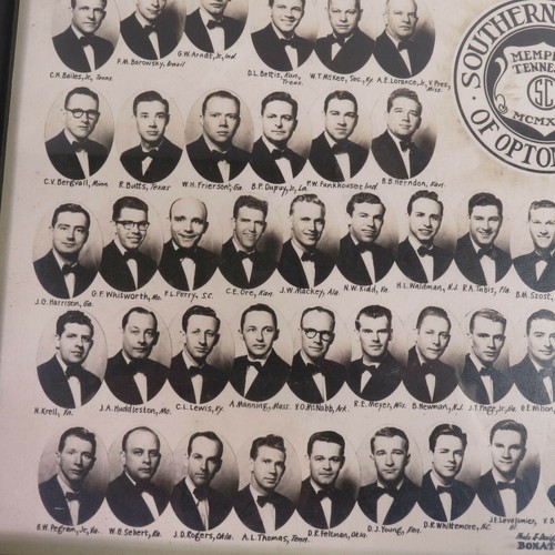 1953 Southern College of Optometry Memphis Tennessee Klasse Bild Absolventen - Bild 4 von 7