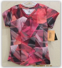 Champion C9 Girls XSMALL 4-5 tech athletic vneck Tee Shirts duo dry short sleeve