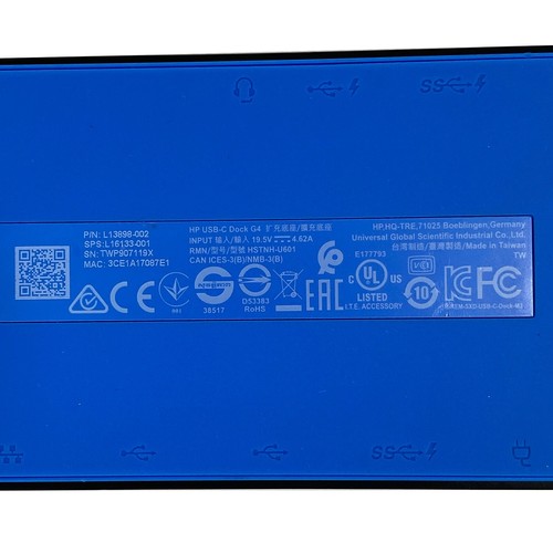 Original HP USB-C Dock Station G4 for EliteBook 840 G6 830 G5 Laptop w/AC - Picture 4 of 12